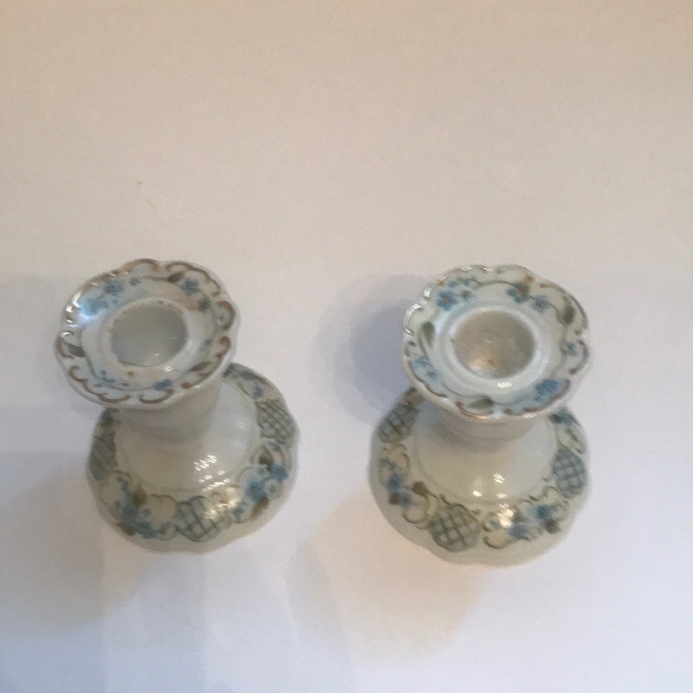 Hand painted candlesticks